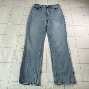 Abercrombie & Fitch Jeans Womens 28 Short Blue 90s Straight Ultra High Rise Slit